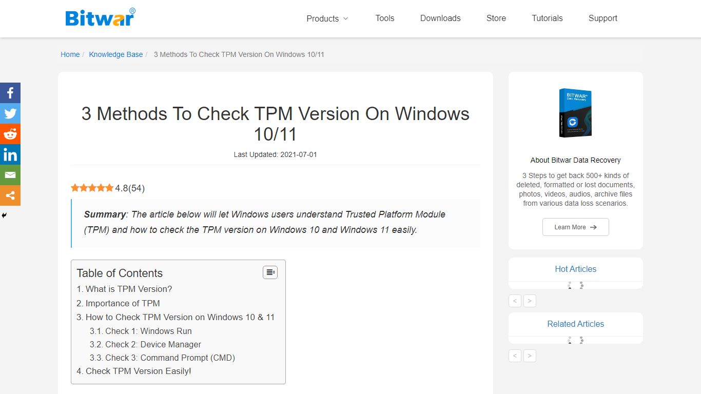 3 Methods To Check TPM Version On Windows 10/11 - Bitwarsoft